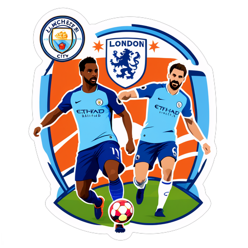 Sticker ya Mchezo wa Man City dhidi ya Chelsea