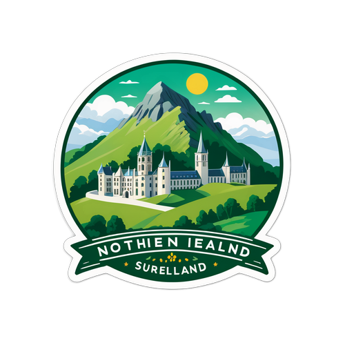 Sticker za Utalii za Ireland ya Kaskazini na Luxembourg