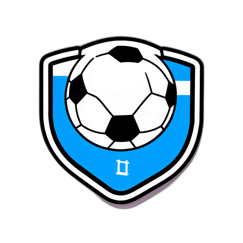 Stiker Minimalis Bola Sepak untuk Deportivo Pasto