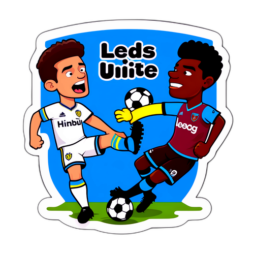 Stiker Persaingan Leed United dan West Ham United