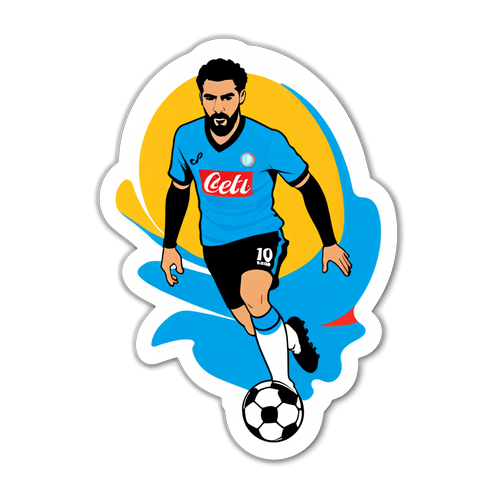 Napoli FC Logo med Fotball