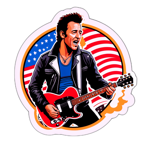 Nostalgic Bruce Springsteen Sticker
