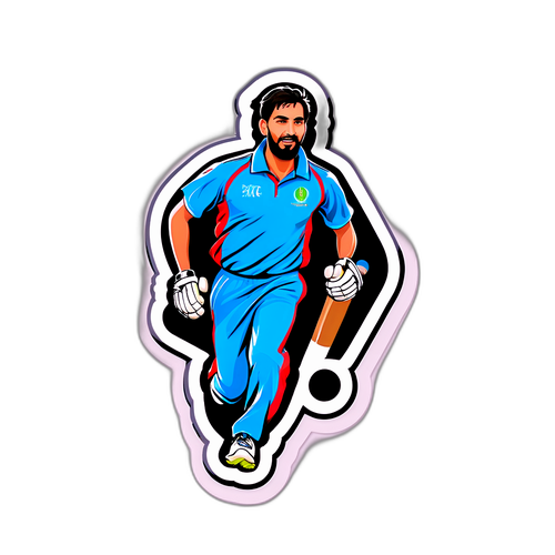 아프가니스탄 크리켓 팀 조깅 스티커 디자인