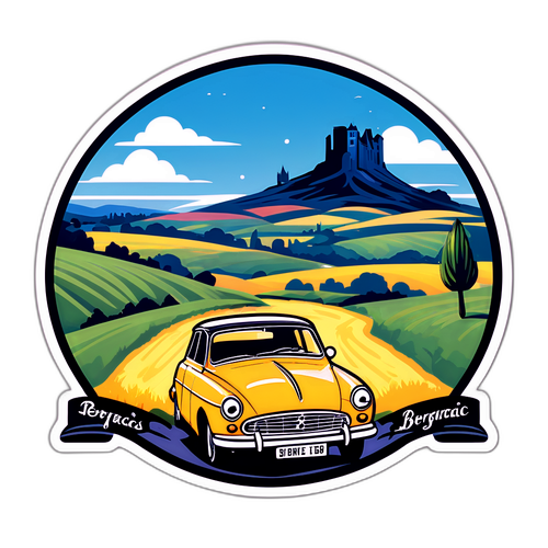 Nostalgisk sticker af Bergerac