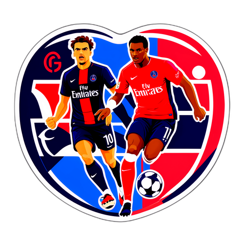 Ranskalainen jalkapalloteemainen tarra