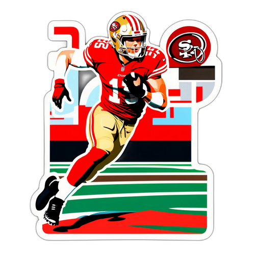 Christian McCaffrey Action Sticker