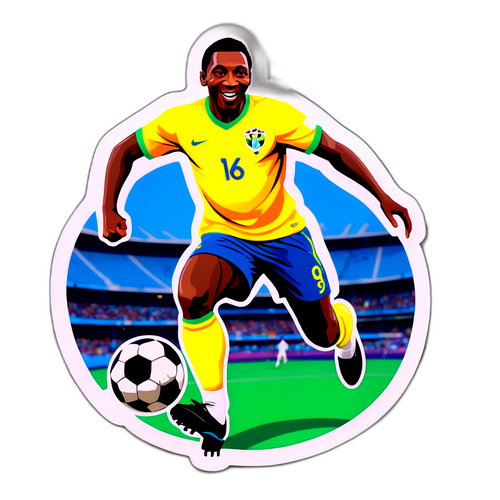 Pelé Futbol Sticker