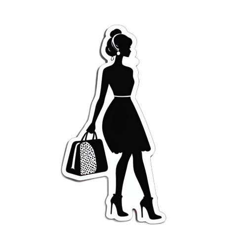 Chic Silhouette Design med Motiver av Mote