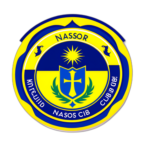 Stark klistermärke med Al Nassr fotbollsklubbens emblem
