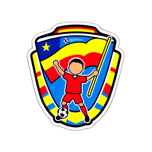 Sticker Inspirador para Aficionados al Fútbol