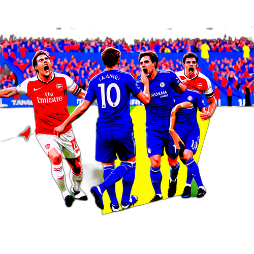 Intensiivinen hetki Chelsea vs Arsenal -ottelussa