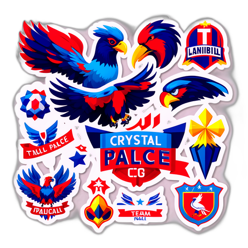 สติกเกอร์เชียร์ทีมคริสตัล พาเลซ