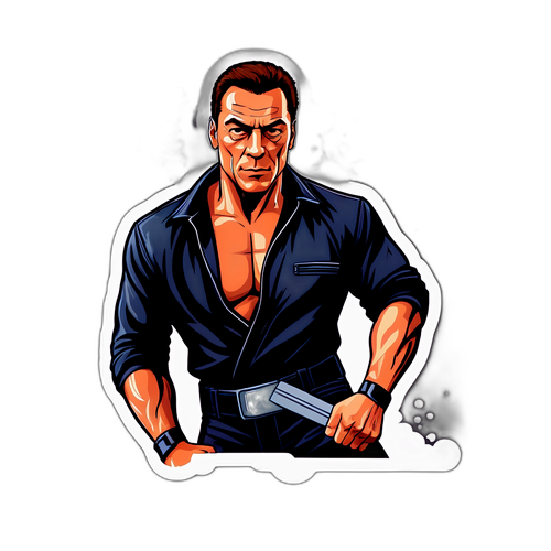Cinematische Actiescène van Jean-Claude Van Damme