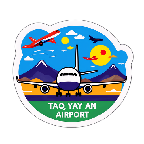 桃園機場勇敢飛翔貼紙