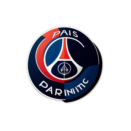 Minimalistische PSG Sticker