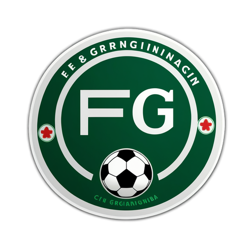 Sticker met het logo van FC Groningen