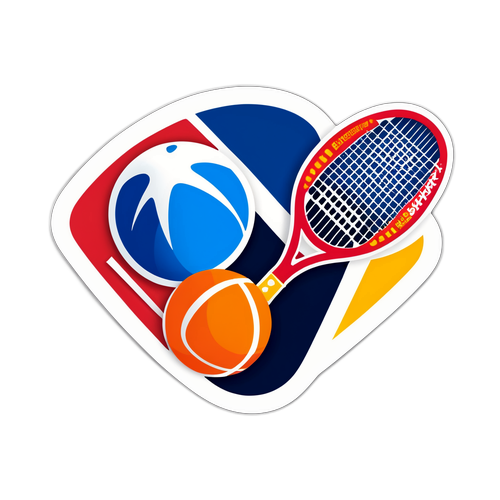 Sticker cu elementele emblematice Eurosport