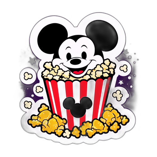 Disney Popcorn Klistermærke