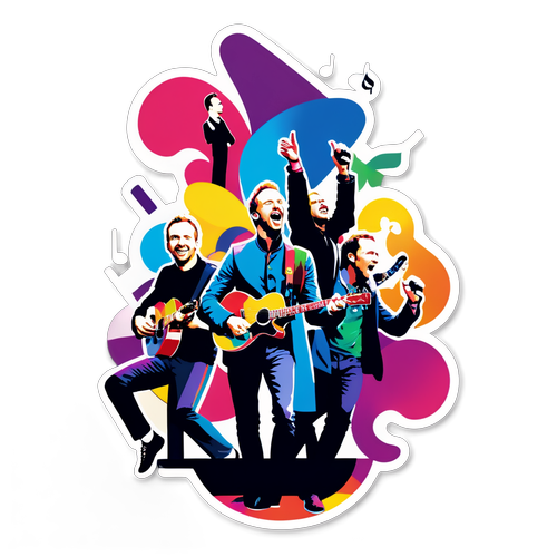 Relive the Magic: Stunning Coldplay Concert Moments Captured in Vibrant Stickers!