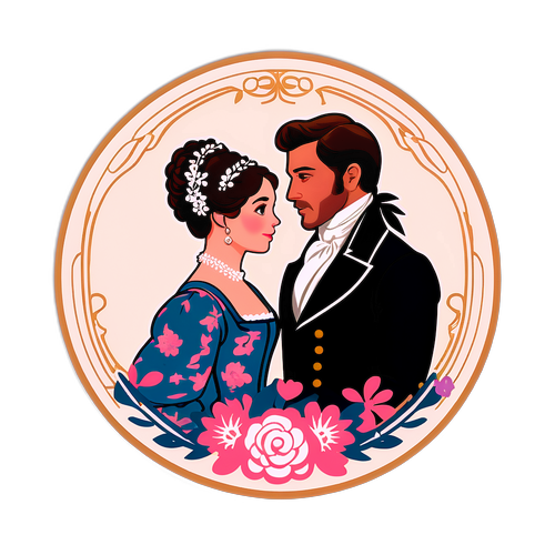 ब्रिजर्टन सीजन 5 के लिए स्टिकर डिज़ाइन