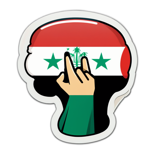 Aufkleber Assad Syrien