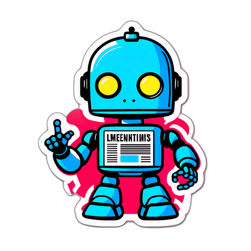 आर्टिफिशियल इंटेलिजेंस समाचार के लिए स्टिकर डिजाइन