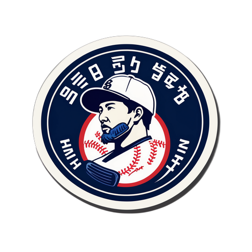 손흥민과 프로 야구의 만남을 상징하는 디자인 요소