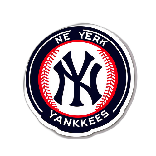 Vintage NY Yankees Logo Sticker