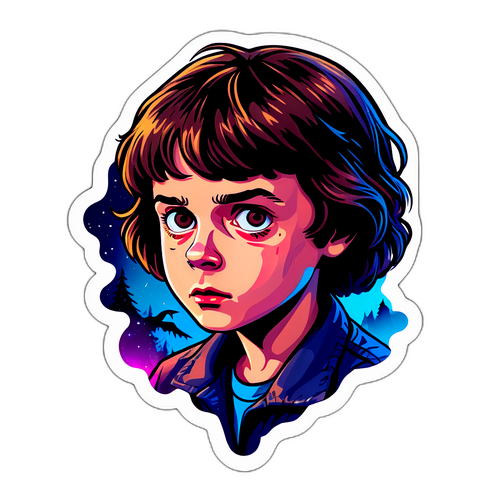 สร้างสติกเกอร์บรรยากาศเศร้าจาก Stranger Things ในโทนมืด