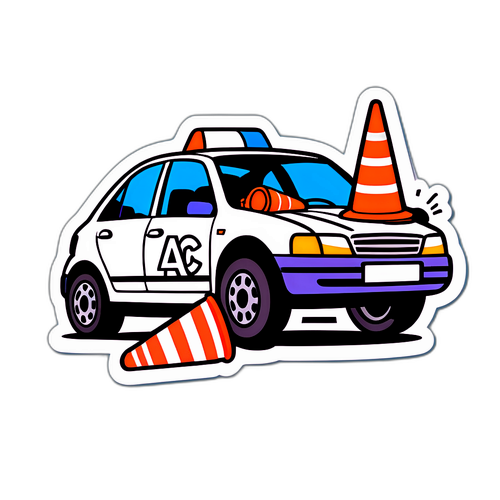 Ilustração de um acidente na A4 em Mirandela