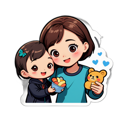 정유미와 친구의 소중한 순간 스티커