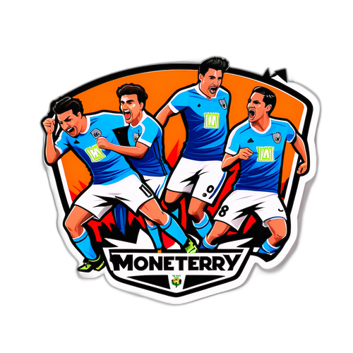 Stiker Pertandingan Monterrey vs Mazatlán