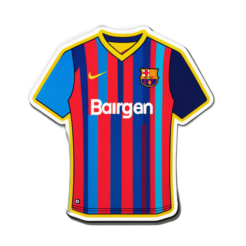 מדבקת חולצת ברצלונה