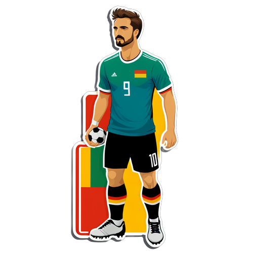 ¡Increíble Camiseta! La Pasión por el Fútbol de Alemania e Italia en Colores Vibrantes