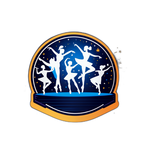 A danse scene med dansere i bevegelse