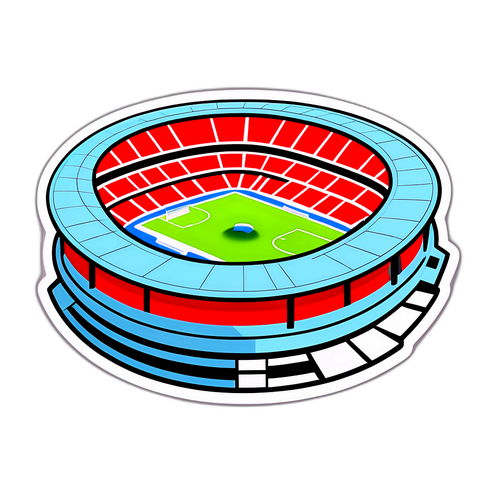 Gyönyörű stadion hangulata