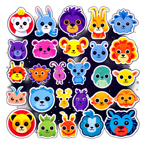 ज्योतिष चिह्नों का मनमोहक चित्रण