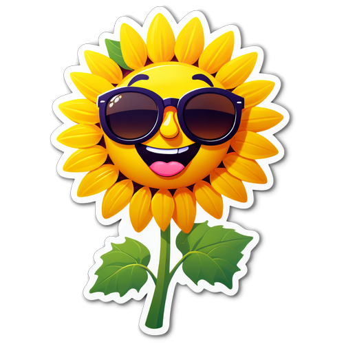 Brighten Your Day: Meet the Coolest Sunflower with Shades This Summer!