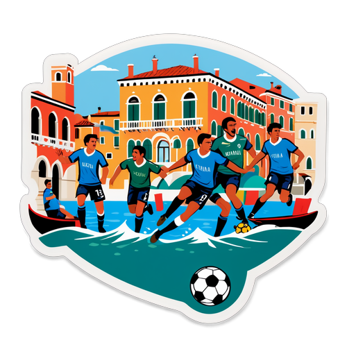 Sticker ya Timu ya Mpira ya Venezia