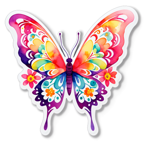 Whimsical Watercolor Butterfly Delight