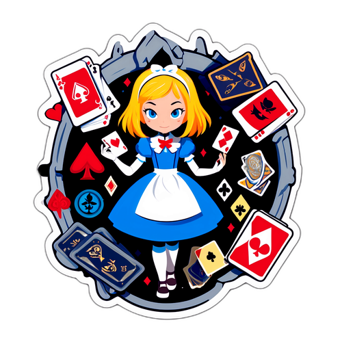 An Adventurous Alice in Borderland Sticker