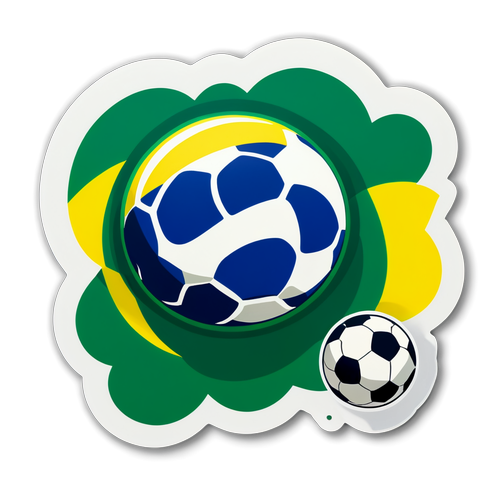 Sticker del partido Brasil - Japón