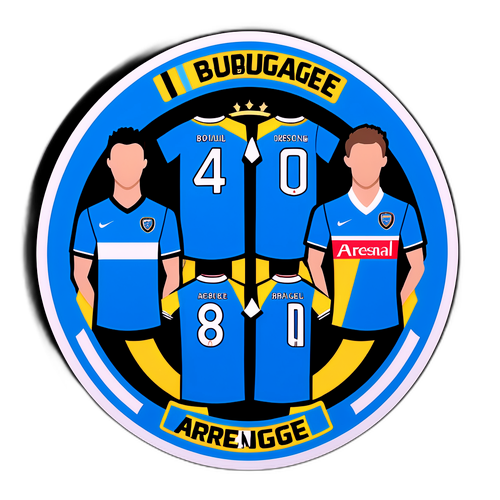 클럽 브루주 vs 아스날 유니폼 디자인 스티커