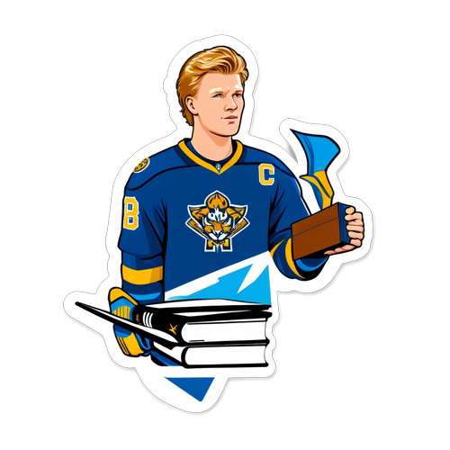 Rasmus Dahlin med bok i handen