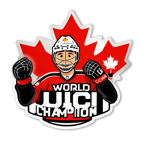 Team Canada Junior Hockey Celebration Sticker