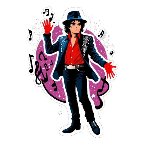 Muista Michael Jacksonin Unohtumatonta Tyyliä: Tämä Sticker vie Sinut Aikamatkalle!