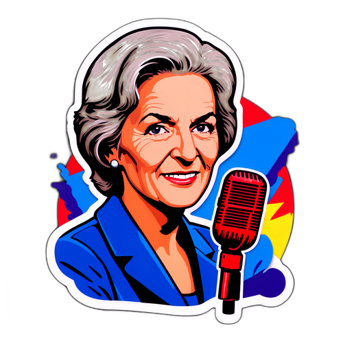 Christine Ockrent Journalist Sticker