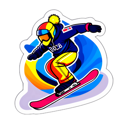 Αυτοκόλλητο θεματικό γύρω από τους Χειμερινούς Ολυμπιακούς Αγώνες 2026