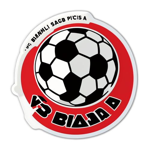 Sticker Minimalista per la Partita Pisa vs Bari