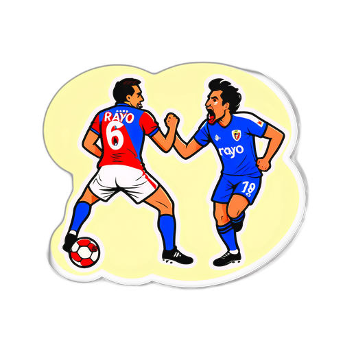 Ilustrație comică a rivalității dintre Rayo și Getafe